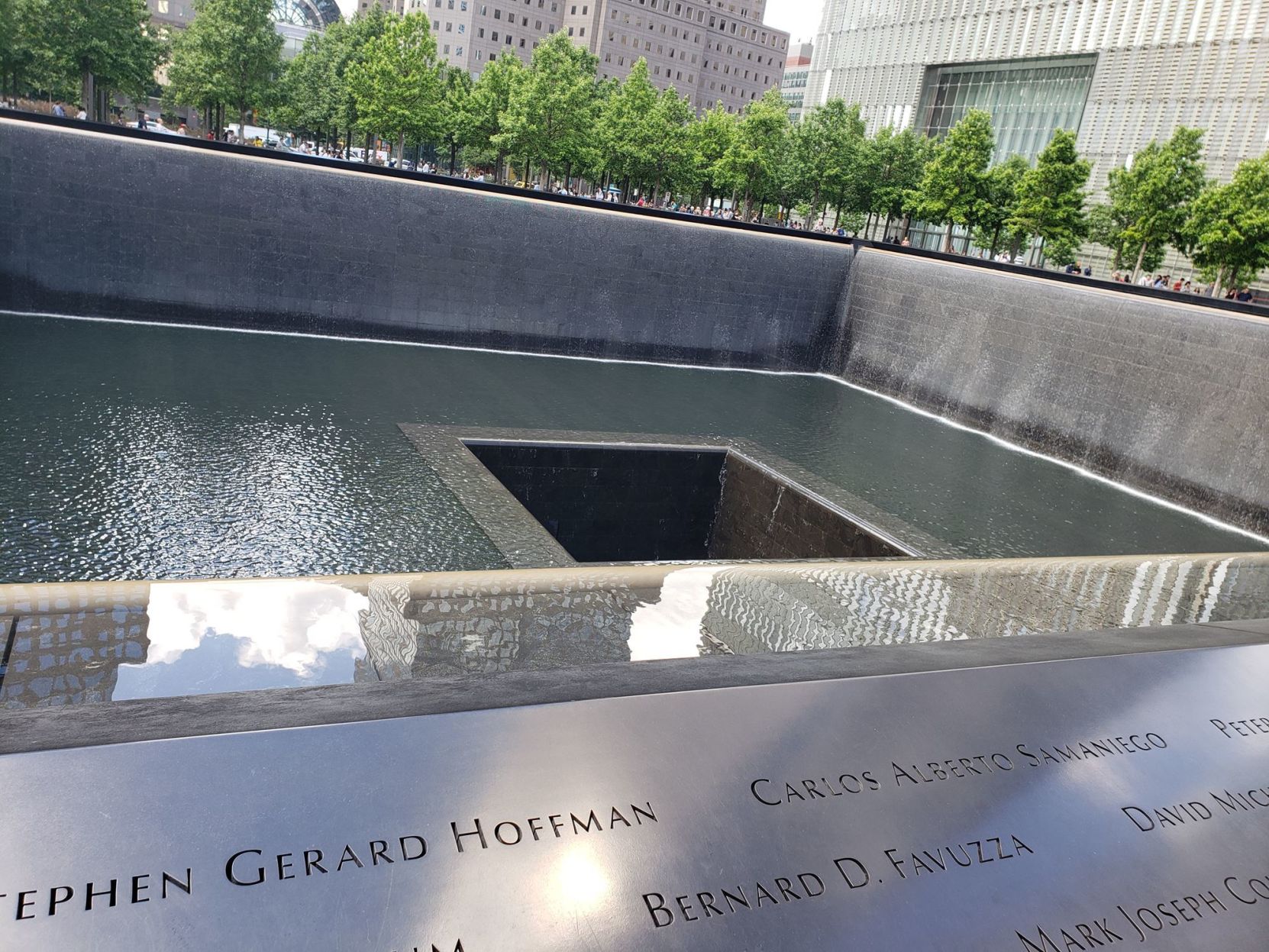 September 11 Memorial in the summer